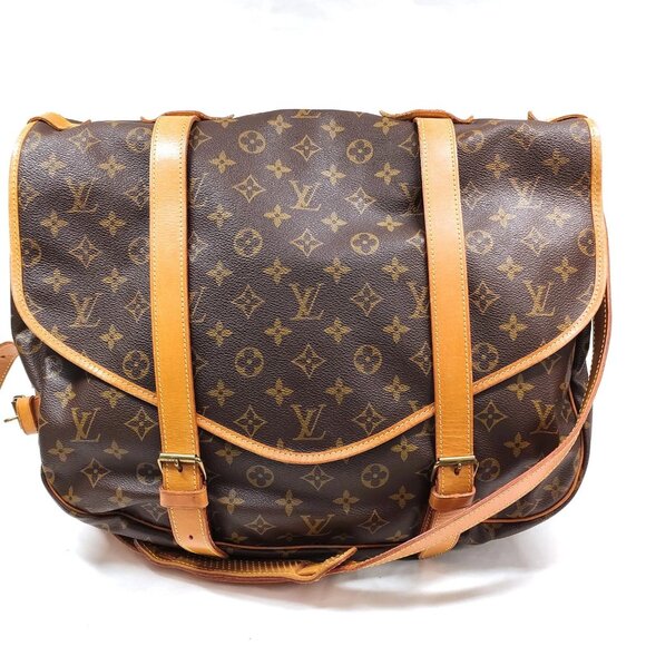 Louis Vuitton LV Shoulder Bag Saumur 43 Brown Monogram 860-072425 - Picture 1 of 13